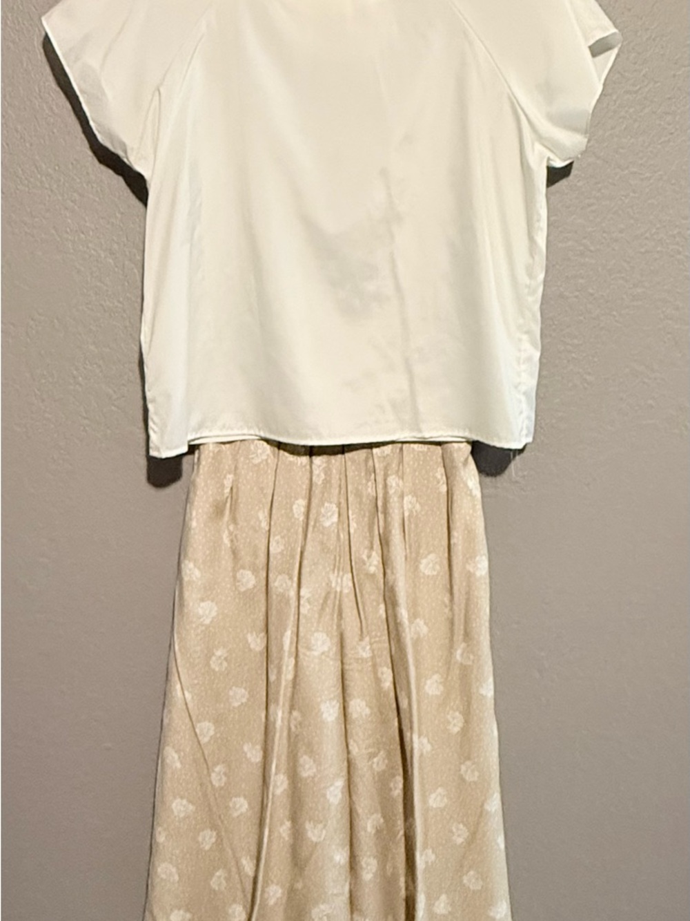 Diversity Brand Women’s Cropped Wide Leg Pants Size 8 And White 10P Top Set USA